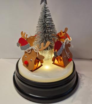 Kleines Rentiere Mitbringsel Gastgeschenk Tischdeko für kleine Pralinen ob mit Nüssen oder Alkohol